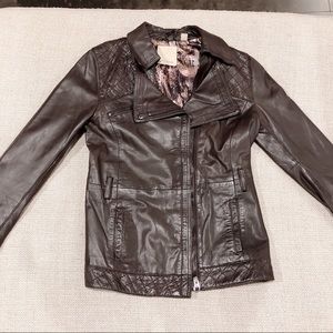 Ted Baker brown Trench leather jacket